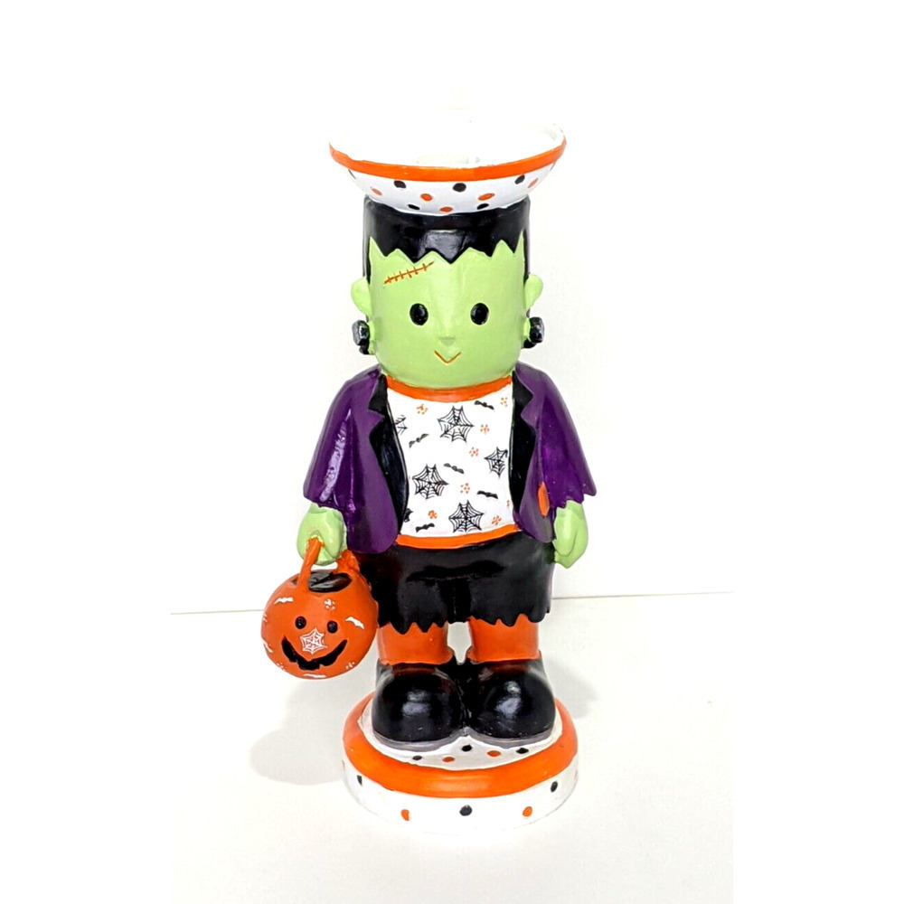 Temp-tations Boofetti Frankie Frankenstein Candle Holder 11.5" Resin HTF